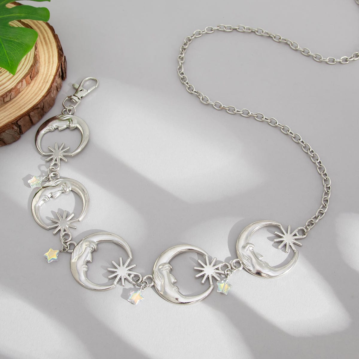 Trendy Star Charm Sun Moon Waist Chain