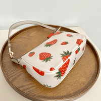 Thumbnail for Trendy Strawberry Leather Shoulder Bag - ArtGalleryZen