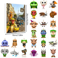 Thumbnail for Tung Tung Tung Sahur Italian Brainrot Advent Countdown Calendar With 24pcs Keychain - ArtGalleryZen