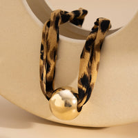 Thumbnail for Vintage Ball Charm Leopard Choker Necklace - ArtGalleryZen