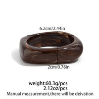 Thumbnail for Vintage Chunky Gold Foil Resin Bangle Bracelet Set - ArtGalleryZen