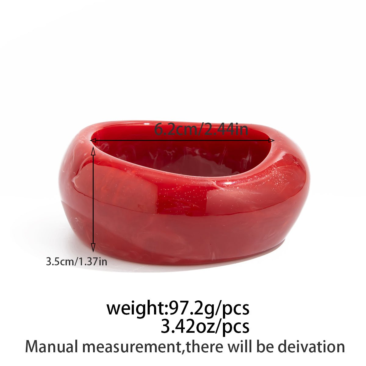 Vintage Chunky Gold Foil Resin Bangle Bracelet Set - ArtGalleryZen