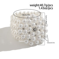 Thumbnail for Vintage Chunky Layered Pearl Beaded Necklace Bracelet - ArtGalleryZen