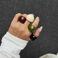 Thumbnail for Vintage Chunky Resin Ring - ArtGalleryZen