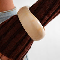 Thumbnail for Vintage Chunky Wide Cuff Resin Wise Cuff Bangle Bracelet