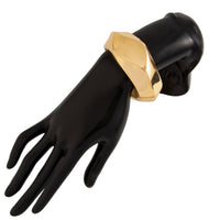 Thumbnail for Vintage Gold Silver Plated Irregular Polygon Bangle Bracelet - ArtGalleryZen