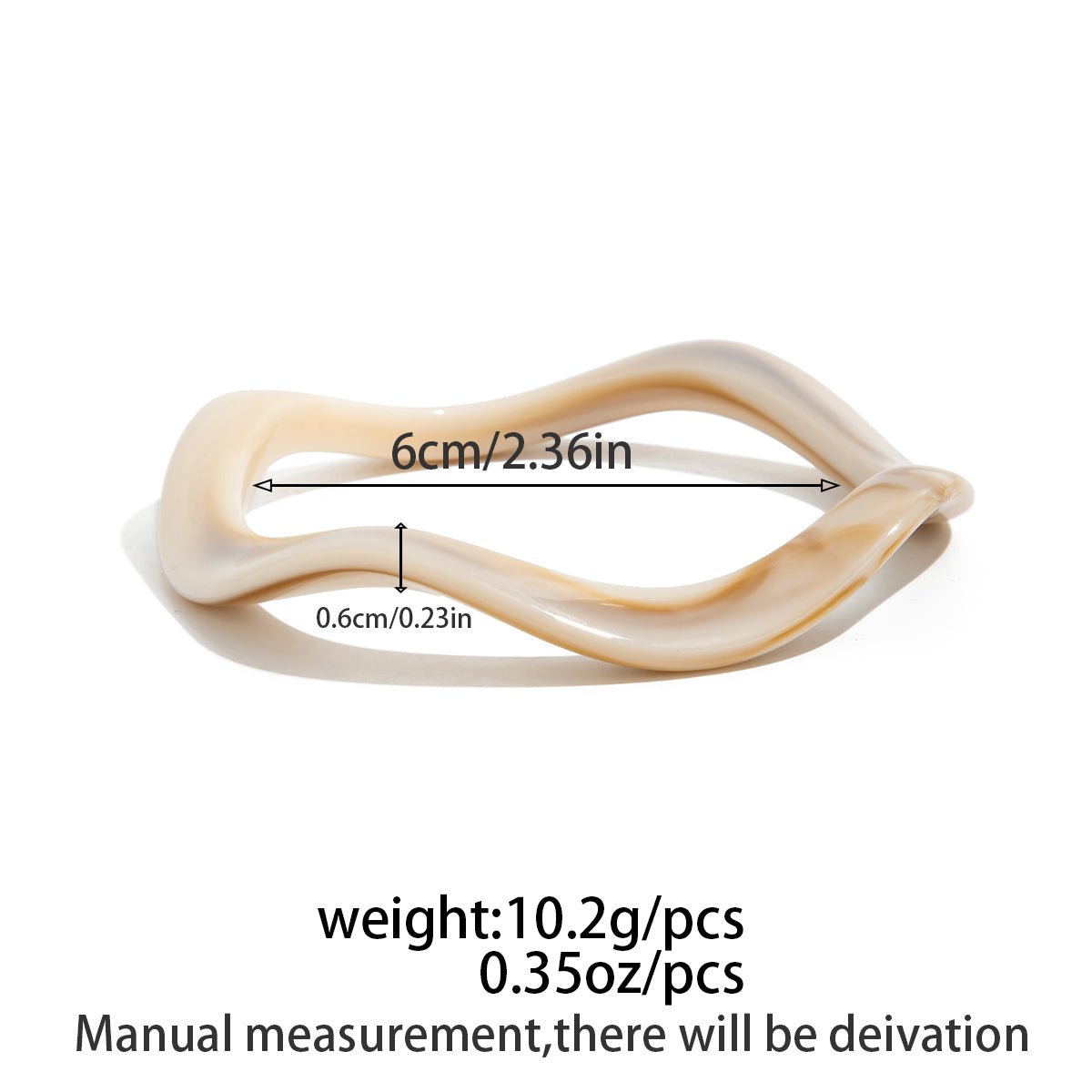 Vintage Irregular Wavy Bangle Bracelet Set - ArtGalleryZen