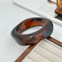 Thumbnail for Vintage Square Resin Bangle Bracelet - ArtGalleryZen