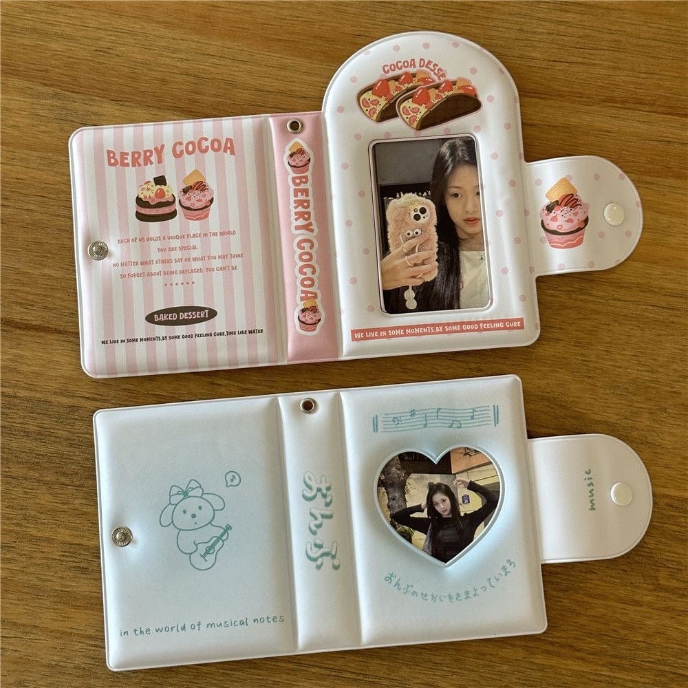Waffles Strawberry Cake Kpop 3 Inch Mini Photocard Album - ArtGalleryZen