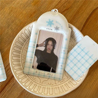 Thumbnail for Winter Snowflake Kpop Keychain Photocard Holder - ArtGalleryZen