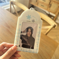 Thumbnail for Winter Snowflake Kpop Keychain Photocard Holder - ArtGalleryZen