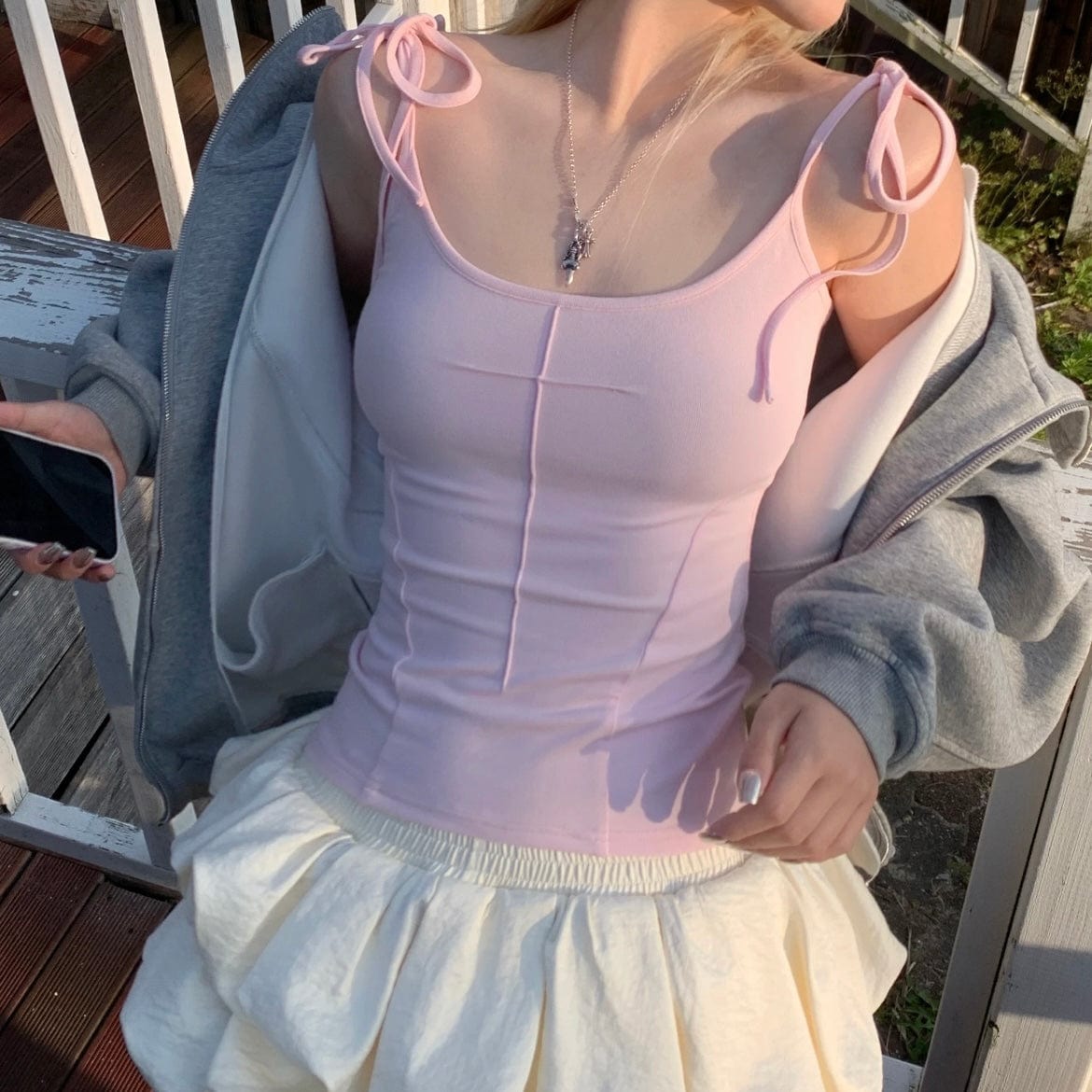 Y2K Angel Wing Sleeveless Tank Top - ArtGalleryZen