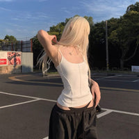 Thumbnail for Y2K Angel Wing Sleeveless Tank Top - ArtGalleryZen