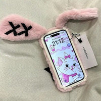 Thumbnail for Y2K Bowknot Pink Bunny Plush iPhone Case - ArtGalleryZen