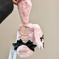 Thumbnail for Y2K Bowknot Pink Bunny Plush iPhone Case - ArtGalleryZen