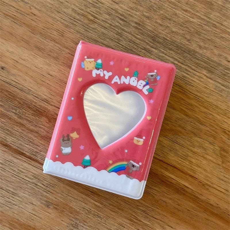 Y2K Flower Heart Bow Kpop 3 Inch Mini Photocard Album - ArtGalleryZen