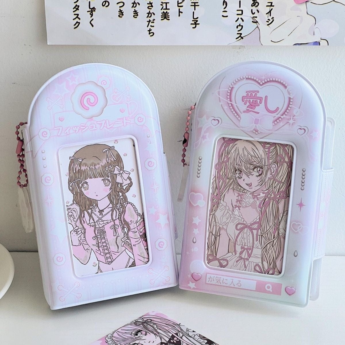 Y2K Heart Narutomaki Kpop 3 Inch Mini Photocard Album - ArtGalleryZen