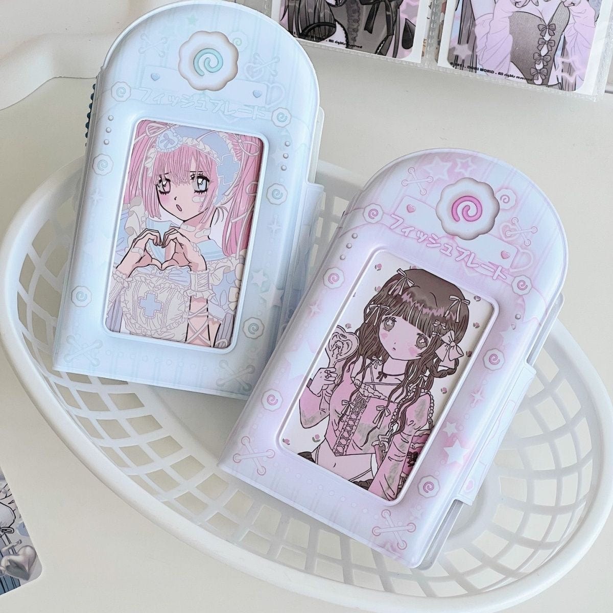 Y2K Heart Narutomaki Kpop 3 Inch Mini Photocard Album - ArtGalleryZen