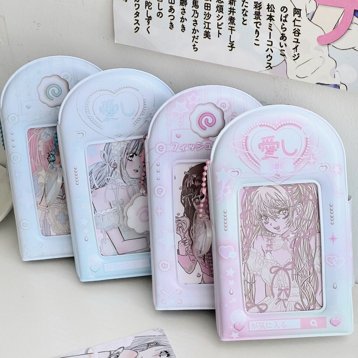 Y2K Heart Narutomaki Kpop 3 Inch Mini Photocard Album - ArtGalleryZen