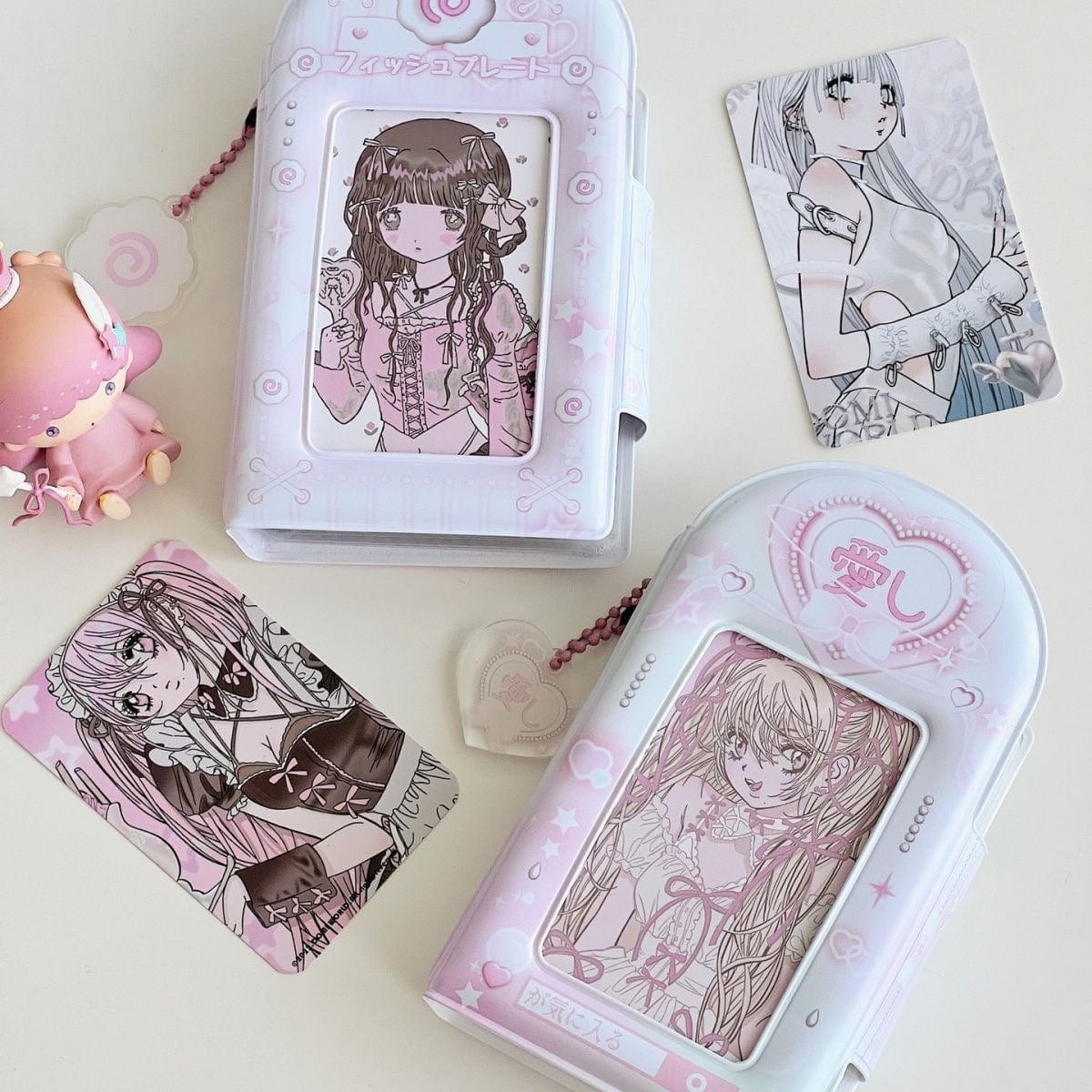 Y2K Heart Narutomaki Kpop 3 Inch Mini Photocard Album - ArtGalleryZen