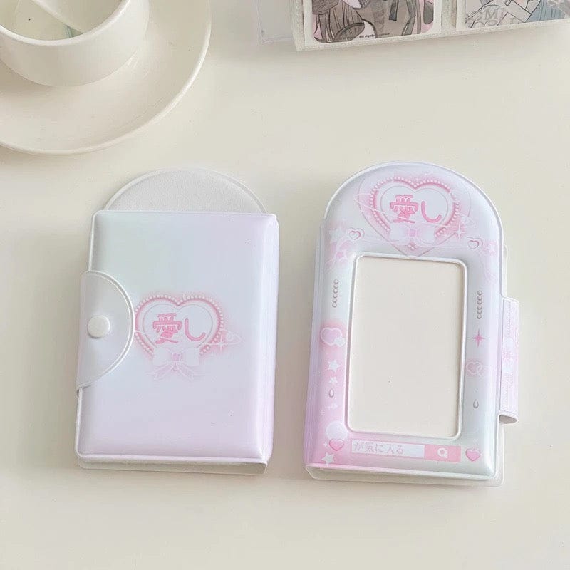 Y2K Heart Narutomaki Kpop 3 Inch Mini Photocard Album - ArtGalleryZen