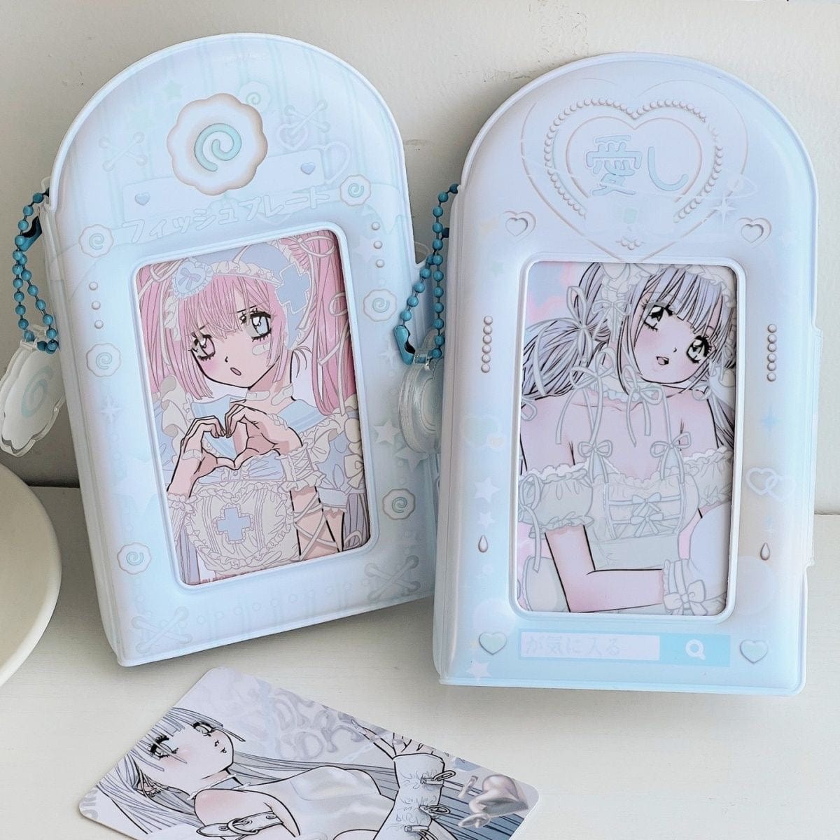 Y2K Heart Narutomaki Kpop 3 Inch Mini Photocard Album - ArtGalleryZen