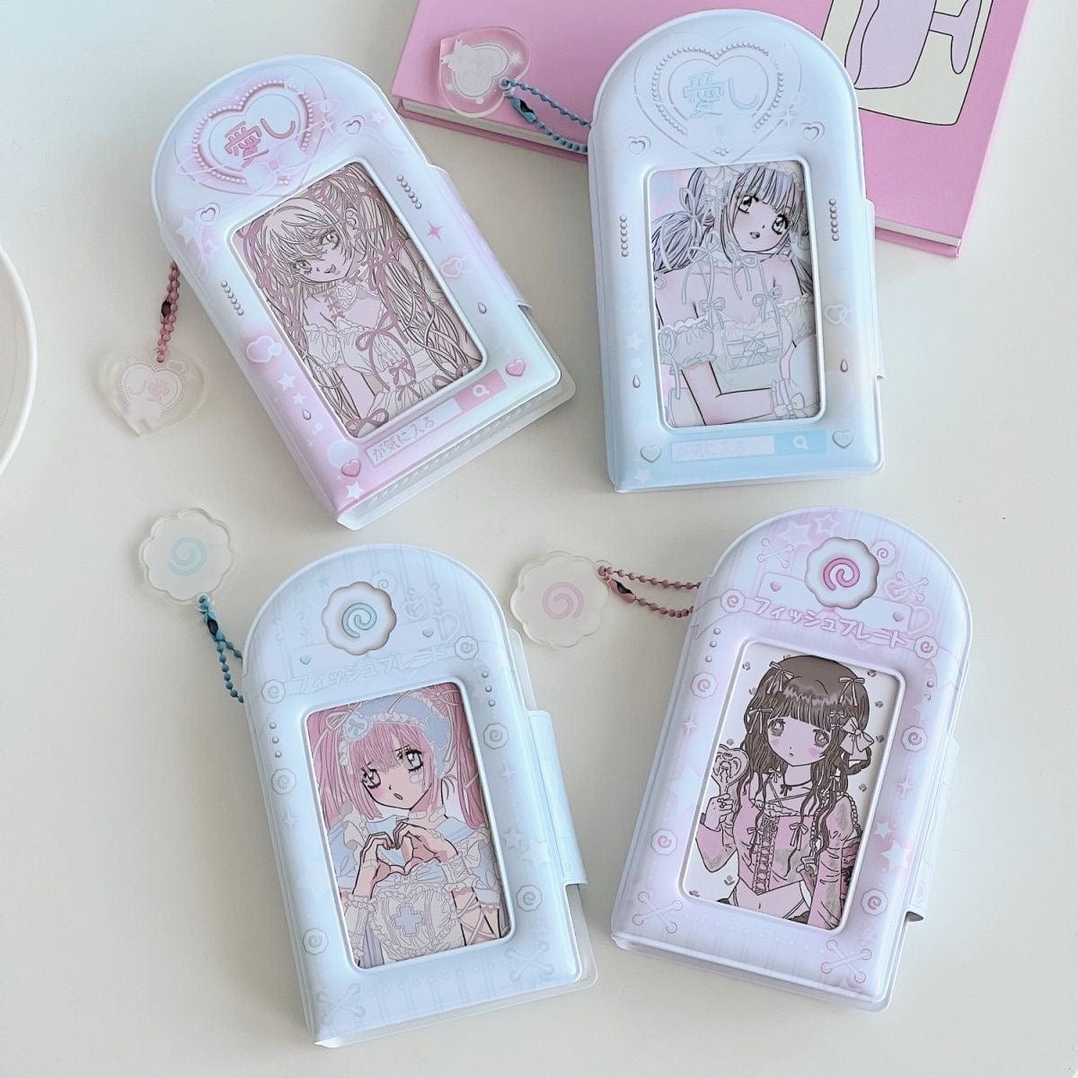 Y2K Heart Narutomaki Kpop 3 Inch Mini Photocard Album