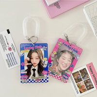Thumbnail for Y2K Lucky Club Double Window Kpop Keychain Acrylic Photocard Holder - ArtGalleryZen