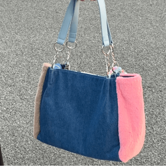 Y2K Miffy Plush Denim Patchwork Shoulder Bag - ArtGalleryZen