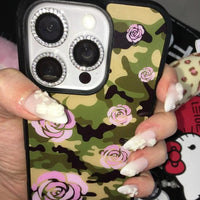 Thumbnail for Y2K Rose Camouflage iPhone Case - ArtGalleryZen