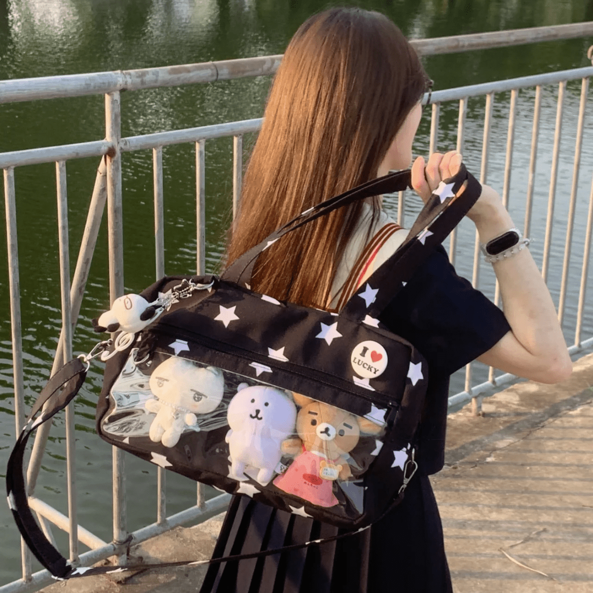 Y2K Star Kpop Fan Display Shoulder Crossbody Bag - ArtGalleryZen