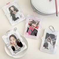 Thumbnail for Y2K Star Kpop Keychain Acrylic Photocard Holder - ArtGalleryZen