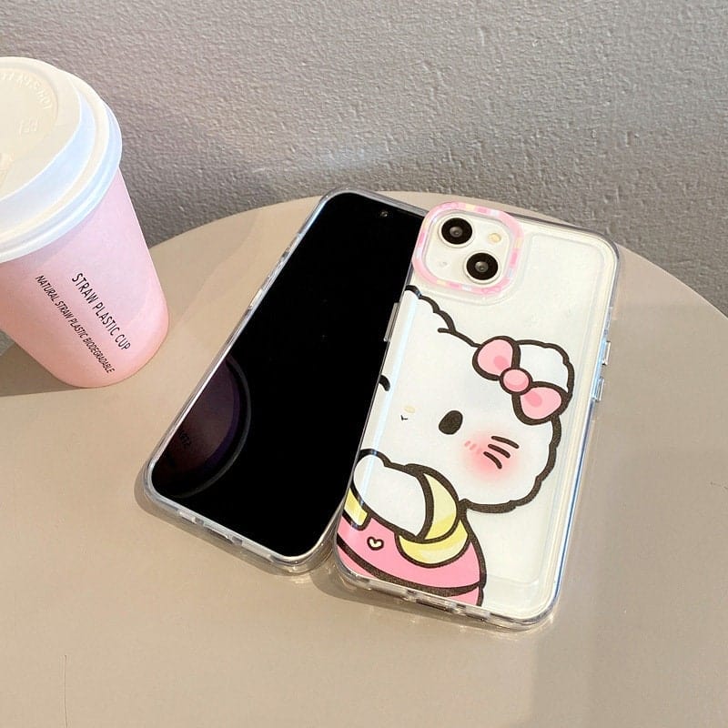Anime Hello kitty & Pochacco Kawaii iPhone Case - ArtGalleryZen