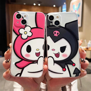 Anime My Melody Kuromi Kawaii iPhone Case | ArtGalleryZen