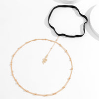 Thumbnail for Boho Gold Silver Tone Layered Snake Charm Elastic Thigh Leg Chain - ArtGalleryZen