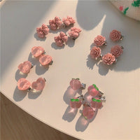 Thumbnail for Chic 5 Pieces Pink Hair Clips Set - ArtGalleryZen