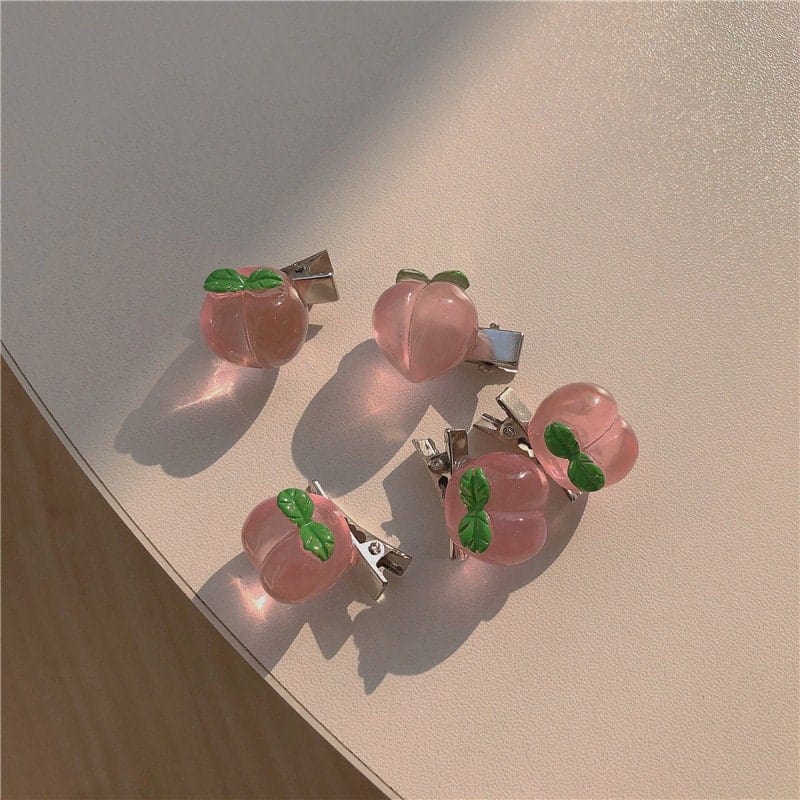 Chic 5 Pieces Pink Hair Clips Set - ArtGalleryZen