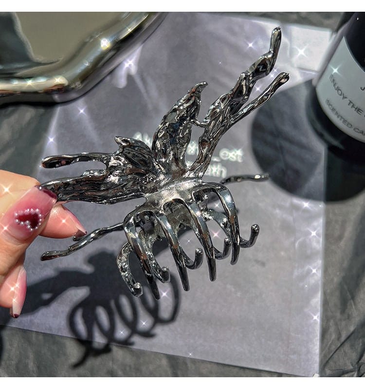 Chic Abstract Hollow Butterfly Chignon Claw Clip Hair Clip - ArtGalleryZen