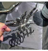 Thumbnail for Chic Abstract Hollow Butterfly Chignon Claw Clip Hair Clip - ArtGalleryZen
