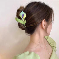 Thumbnail for Chic Calla Lily Chignon Claw Clip Hair Clip - ArtGalleryZen