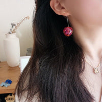 Thumbnail for Chic Crystal Cherry Dangle Earrings - ArtGalleryZen