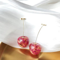 Thumbnail for Chic Crystal Cherry Dangle Earrings - ArtGalleryZen
