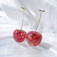 Thumbnail for Chic Crystal Cherry Dangle Earrings - ArtGalleryZen