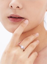 Thumbnail for Chic CZ Inlaid Adjustable Crystal Star Heart Ring - ArtGalleryZen