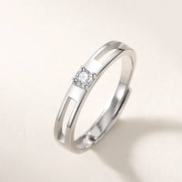 Thumbnail for Chic CZ Inlaid Adjustable Opal Crown Matching Rings - ArtGalleryZen