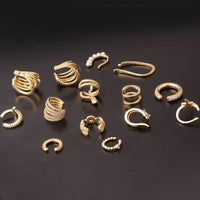 Thumbnail for Chic CZ Inlaid Helix Non Piercing Ear Cuff Earring - ArtGalleryZen