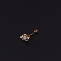 Thumbnail for Chic CZ Inlaid Helix Piercing Stud Earring - ArtGalleryZen