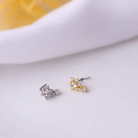 Thumbnail for Chic CZ Inlaid Stainless Steel Nose Piercing Nose Stud - ArtGalleryZen