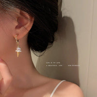 Thumbnail for Chic Dangling Ice Cream Pearl Earrings - ArtGalleryZen