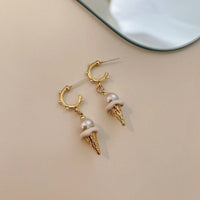 Thumbnail for Chic Dangling Ice Cream Pearl Earrings - ArtGalleryZen